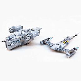 Aircraft Modle 75292 75325 Galaxy Razor Spaceship N-1 Fighter Spaceplane Model Building Block Toy Gift s2452089