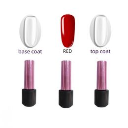 Soak off nail gel polish High quality 8ml 3 pieces per lot red color gel+Base coat+Top coat