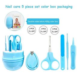 Nail Care 5-piece baby safety nail clipper set nail trimmer cutting clipper can provide convenient daily baby products for children WX