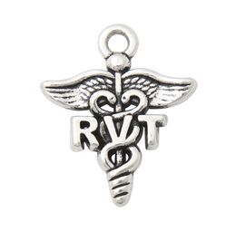 Online Whole DIY Fashion Alloy Medical Symbol RVT Charms For Nurse Doctor Jewelry Making 1923mm AAC19795563082