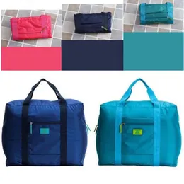 Storage Bags Fashion WaterProofTravel Bag Hand Luggage Large Casual Clothes Organiser Case Suitcase Nylon Folding