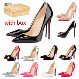 With Box 2024 Red Bottomlies Sandal Heel Designers Dress Shoes Styles Heels Women Luxury High Heel 8cm 10cm 12cm Quality Sole Shoe Round Pointed Toes Pumps Wedd PCEP