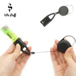 Lighters WE PUFF silicone lampshade socket clip with retractable keychain regular size smoking accessories S24513