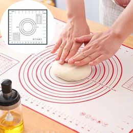 Baking Tools Silicone Mat With Graduated Scale Kneading Pad Dough Pizza Cake Maker Cooking Grill Non-Stick Gadgets Bakeware