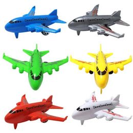 Aircraft Modle 6 pieces/set of cute pull-up airplane model toys for children mini colored cartoon airplane board game childrens Christmas gift S24520