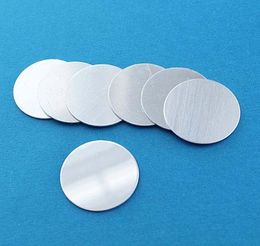 Aluminum Stamping Tags Mirror Finish Grey Round Circle Disc Tags Blank 58mm 0758LT DROP 6622952