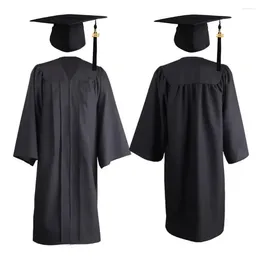 Clothing Sets Pography Comfortable Cardigan Ceremony Top 1 Universal Gown Set Academic Dress 2024 Graduation Degree Hat