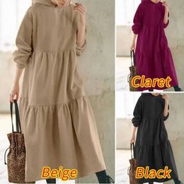 Maternity Dresses Pregnant womens clothing long sleeved shirt dress Vestidos Spring and Autumn casual womens hooded long dress Vestidos plus size d240520