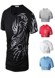 Fashion Men039s TShirt Slim Fit ONeck T shirt Men Short Sleeve Shirts Casual tshirt Tee Tops Mens Print Shirt M3XL1299062