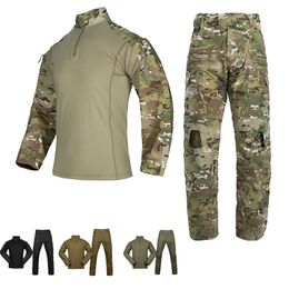 Jungle Hunting Shooting Gear G4 Shirt Pants Set Battle Dress Uniform Tactical BDU Set Combat Clothing Camouflage Clothes NO05-037