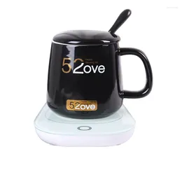 Mugs Creative Milk Mug Ceramic Coffee Thermostatic Cup Automatic Heat Preservation Heating Vacuum Flasks Drinkware