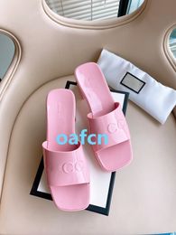 2024SS Summer New Product Designer Women's Shoes Jelly Thick Heel Slippers Sandals TPU Environmental Protection Sandals High Heel Slippers designer sandals 35-41