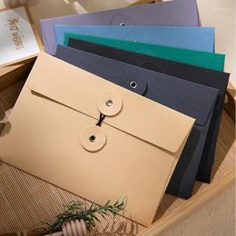 Gift Wrap 30pcs/lot A4/A5 Envelope Thicken 250g Kraft Paper Business Supplies Office Contract Stationery File Document Folders Packaging