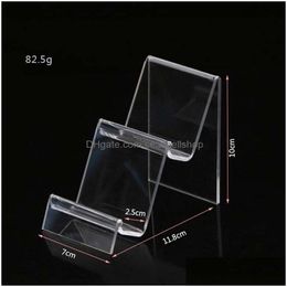 Jewellery Stand Fashion Acrylic Transparent Display Shelfs Mobile Book Wallet Glasses Rack Mtilayers Cellphone Jewellery Drop Delivery P Dhzu6