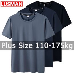 Plus Size Tshirt for Men 6XL Quick Drying Fitness Running Tees Summer Round Neck Short Sleeve Tops 110175kg 240520