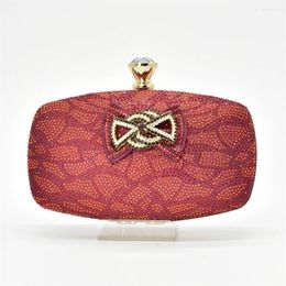 Evening Bags Fashion Rhinestone Clutch Bag For Women Handbags 2024 Designer Luxury African Party Hand