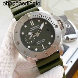 Serie Panersass Stealth Designer Watch Military Green Seagull Bewegung Full Automatic Mechanical Super 00LG Uhr