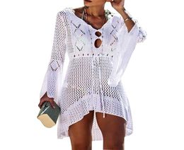 Women Swimwear Bikini Beach Wear Tops Sexy Perspective Dresses Cover ups Net Coverups1999390