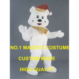 New Arrival High Quality Holiday White MASCOT Costumes Cartoon Polar Bear carnival Fancy Dress Kits suit SW2485 Mascot Costumes