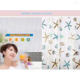 Shower Curtains 1pcs Bathroom Waterproof Curtain Bathtub Accessories With 12 Hooks For Home Decoration