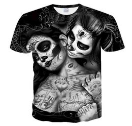 Masked New 3D t shirt Woman Men Skull tshirt Print Peking Opera Summer Tops Casual Tees Short Sleeve Streetwear fz25102114168