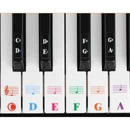 Wall Stickers Piano Keyboard Note Sticker 25/49/61/76/88 Key-Removable Transparent Quotes Words For Children