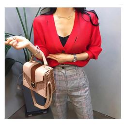 Shoulder Bags Casual Lock Handbags Rattan Woven Women Beach PU Leather Splicing Square Crossbody Ladies Messenger