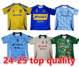 2024 2025 NAUL Tigres Home Soccer Jerseys 2024 2025 home Away GIGNAC VARGAS DAMIAN Camiseta de Foot Maillot Shirt Third men kids women player Football Uniform6688