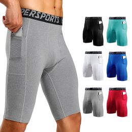 Men Running Short Quick Dry Leggings Mens Compression Tights Gym Fitness Sport Shorts Male Trunks 240520