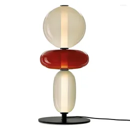 Table Lamps Designer Post-Modern Colorful Glass Lamp For Living Room Led Desk Lights Home Decor Bedroom Bedside Dining Bar