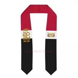 Scarves Yemen Country Flag Class Of 2024 183 13CM Graduation Stole Sash Scarf For International Students