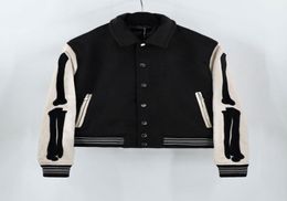 mens Designer Jackets Outwear Coats letters Bone embroidery Jeans Causal Jean Hip Hop Men Streetwear Jumper Clothes8872217