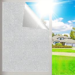 Window Stickers Privacy Film Frosted Glass Sun Blocking For Static Clings Removable Frosting Bathroom Door Covering