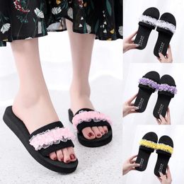 Slippers Sparkly For Women Womens Open Toe Flowers Beach Breathable Shoes Sandals Home Slipper