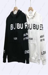 Designers Hoodies Mens Womens Winter Long Sleeve Hoodie Classic Black White Hooded Clothing Plaid Sweatshirts8535201