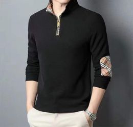 Burb polo Shirt men Sweatshirt Zip Hoodie Stand Collar Long Sleeve tshirt Designer Sweater Sg1536726