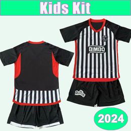 2024 Club de Cuervos Kids Kit Soccer Jerseys VINIEGRA BRAVO SANJUAN TAMAYO Home Football Shirts Short Sleeve Child Suit Uniforms