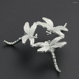 Jewelry Pouches Metal Crystal Ball Display Dragonfly Shape Tray Holder Displaying Base Organizer Box Desk Home Decoration