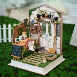 DIY Mini Casa Wooden Miniature Model Kits Bedroom Doll Houses With Furniture Assembled Dollhouse for Friends Birthday Gifts