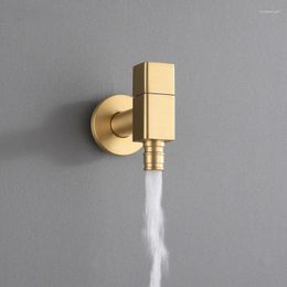 Bathroom Sink Faucets Zwart/Chrome Wall Mounted Wasmachine Kraan Mop Zwembad Tuin Outdoor Badkamer Water Brushed Gold