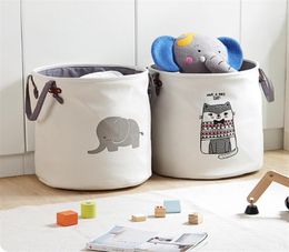 Folding Laundry Basket Sorter Hamper Dirty Clothes Home Washing Basket Cartoon Sundries Handle Bag Baby Toys Storage Organiser T208075262