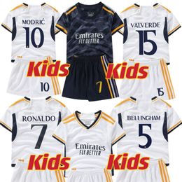 2024 real madrid kids football kits BELLINGHAM Soccer Jerseys kids VINI JR MODRIC MBAPPE Men Kids