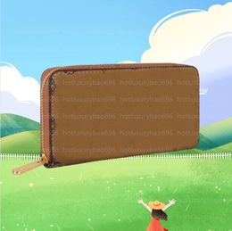 Factory Outlet Fashion style Women Genuine Leather Designer Wallets Woman Luxury High Quality Holder Wallet Long Purse Clutch Bag man and women wallets