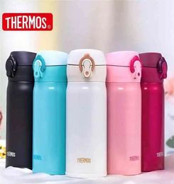 THERMOS insulated cup frosted black 350ml-500ml stainless steel car water bottle male and female student Thermal cups 240509