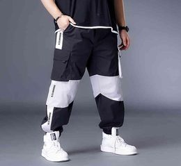 Plus 7XL 6XL XXXXXL Mens Joggers Casual Streetwear Hip hop Black Cargo Trousers Sport White Techwear Jogger1325656