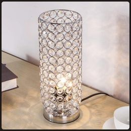 Table Lamps Crystal Lamp Decorative Nightstand Room Bedside Night Light Fashionable Small
