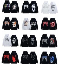 Designer Fashion Brand Hoodie Keel Skull Print Hooded And Cashmere Sweater Male Couple High Street Loose Jacket6029149