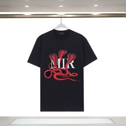 Mens Womens Designer T shirts Fashion Snake Printed T-shirt Men Top Quality Cotton Casual Tees Short Sleeve Luxury Hip Hop Streetwear TShirts Asian Size S-2XL