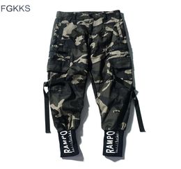 FGKKS Men Camouflage Cargo Pants Street Fashion Male Hip Hop Pencil Pants Men039s 100 Casual Sweatpants Brand Clothing 2011108463611