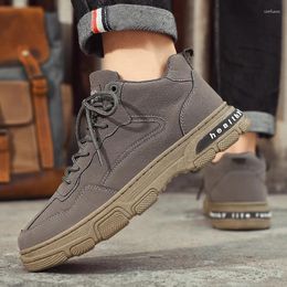 Casual Shoes Men's Spring Fashion Thick-soled Tooling Non-slip Wear-resistant Comfortable Soft Inner Sneakers